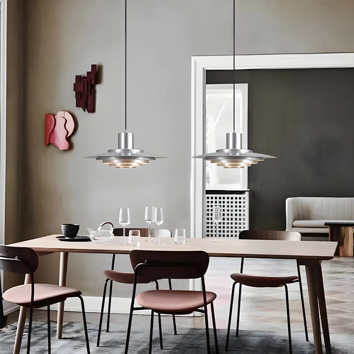 Nordic Cream Style UFO Pendant Lamp | Desfino