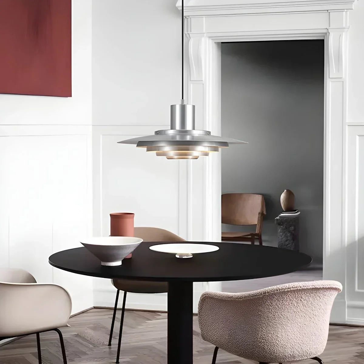 Nordic Cream Style UFO Pendant Lamp | Desfino