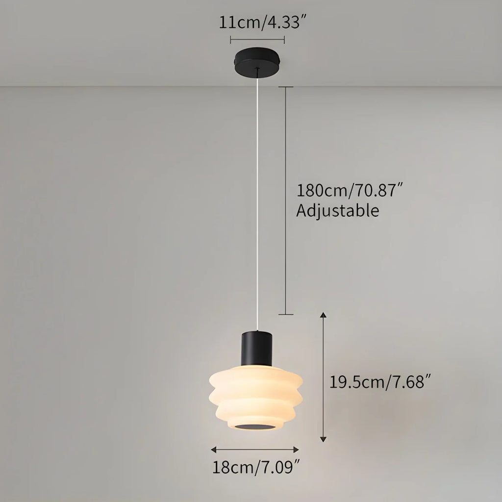 Nordic Cream Style LED Bedroom Small Pendant Light | Desfino