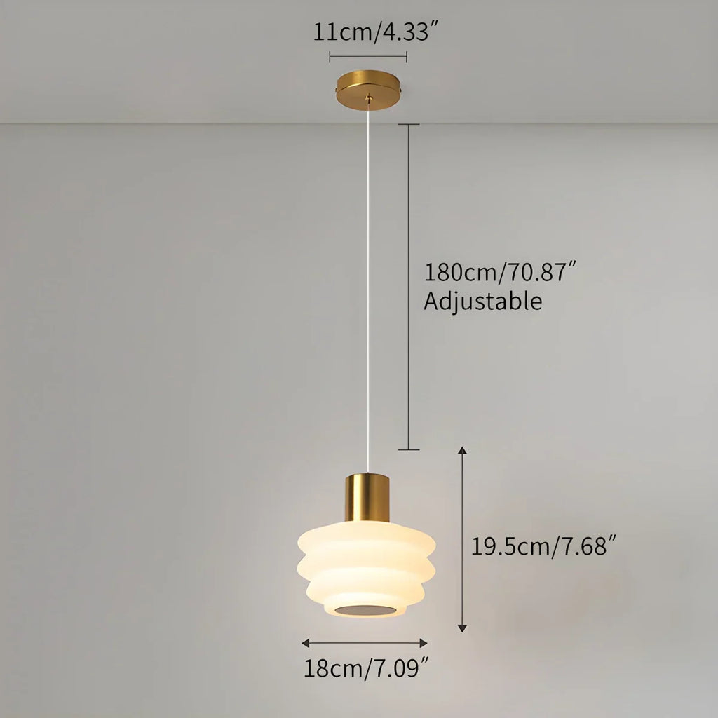 Nordic Cream Style LED Bedroom Small Pendant Light | Desfino