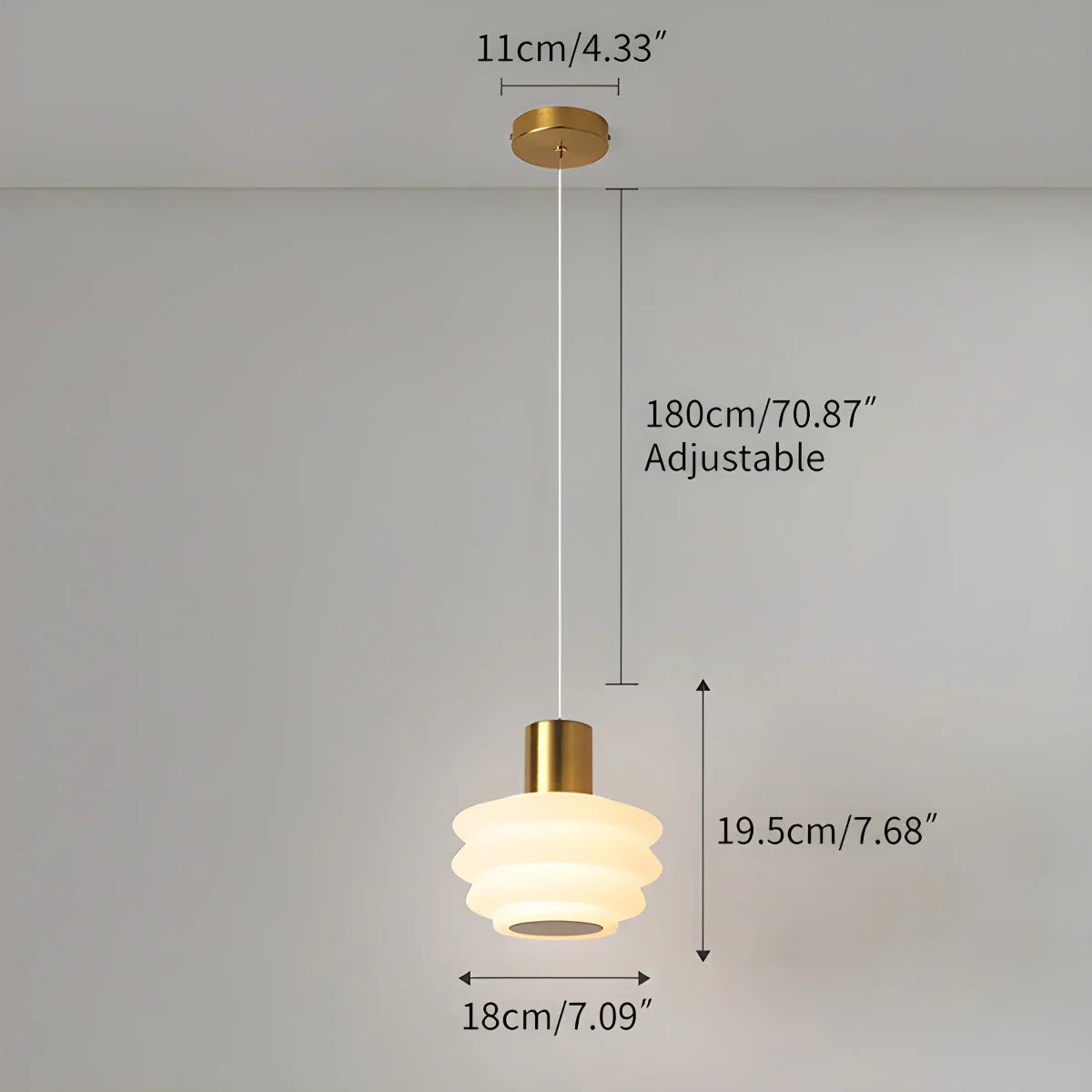 Nordic Cream Style LED Bedroom Small Pendant Light | Desfino
