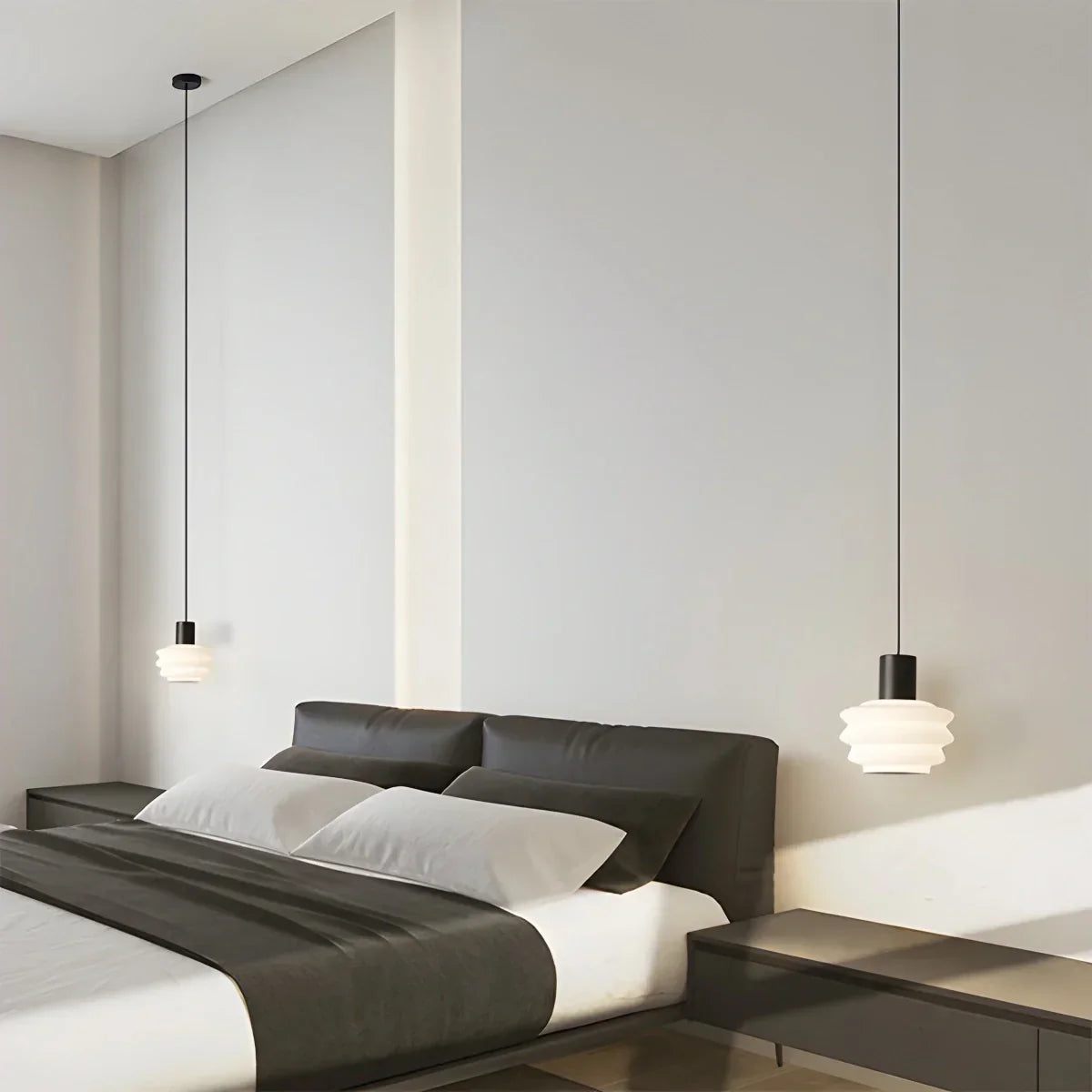 Nordic Cream Style LED Bedroom Small Pendant Light | Desfino