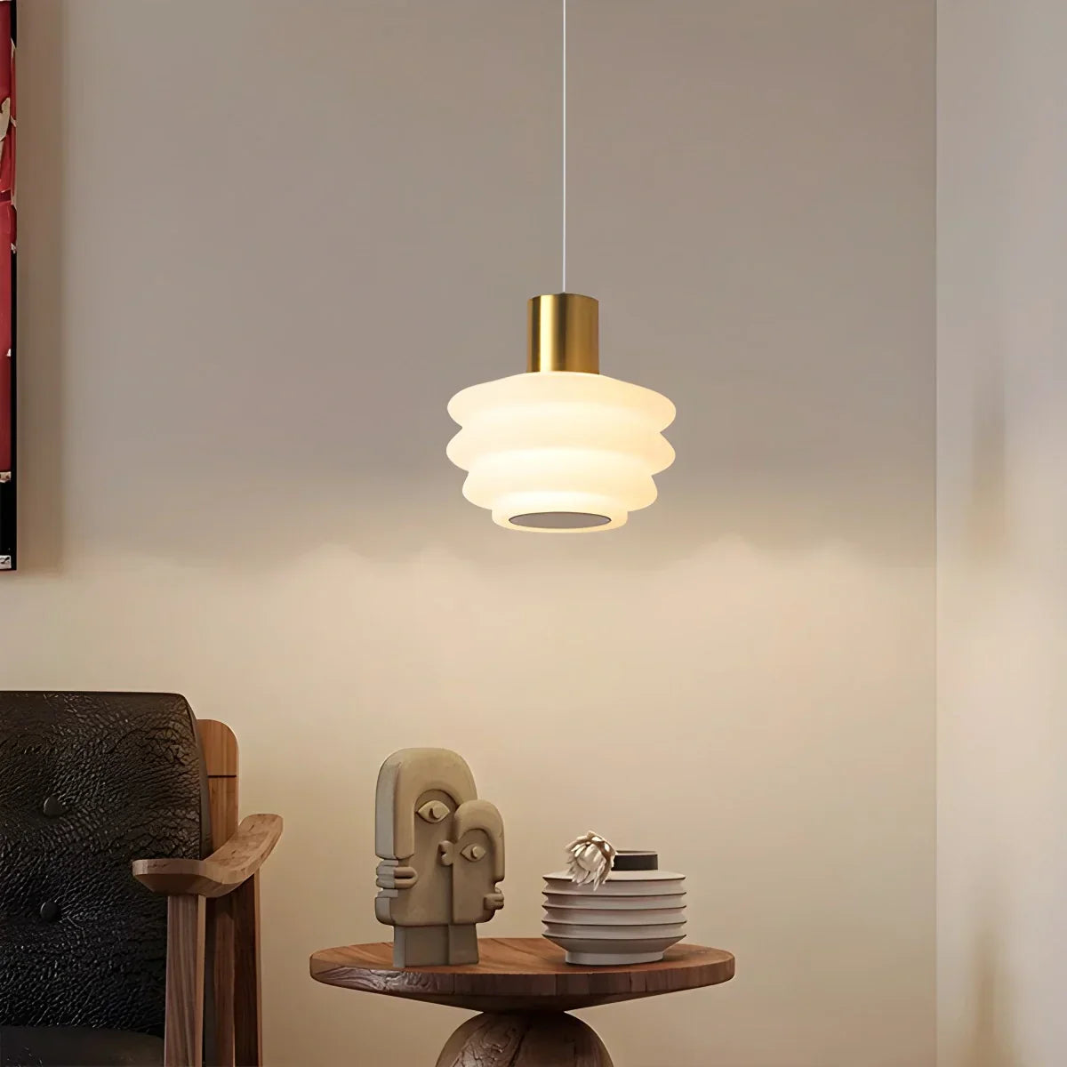 Nordic Cream Style LED Bedroom Small Pendant Light | Desfino