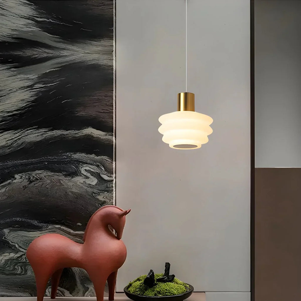 Nordic Cream Style LED Bedroom Small Pendant Light | Desfino