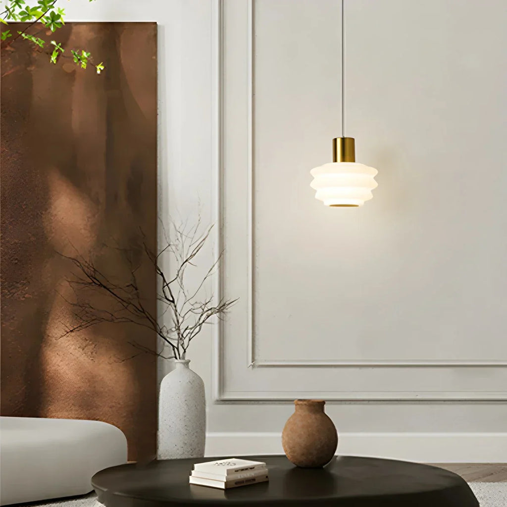 Nordic Cream Style LED Bedroom Small Pendant Light | Desfino