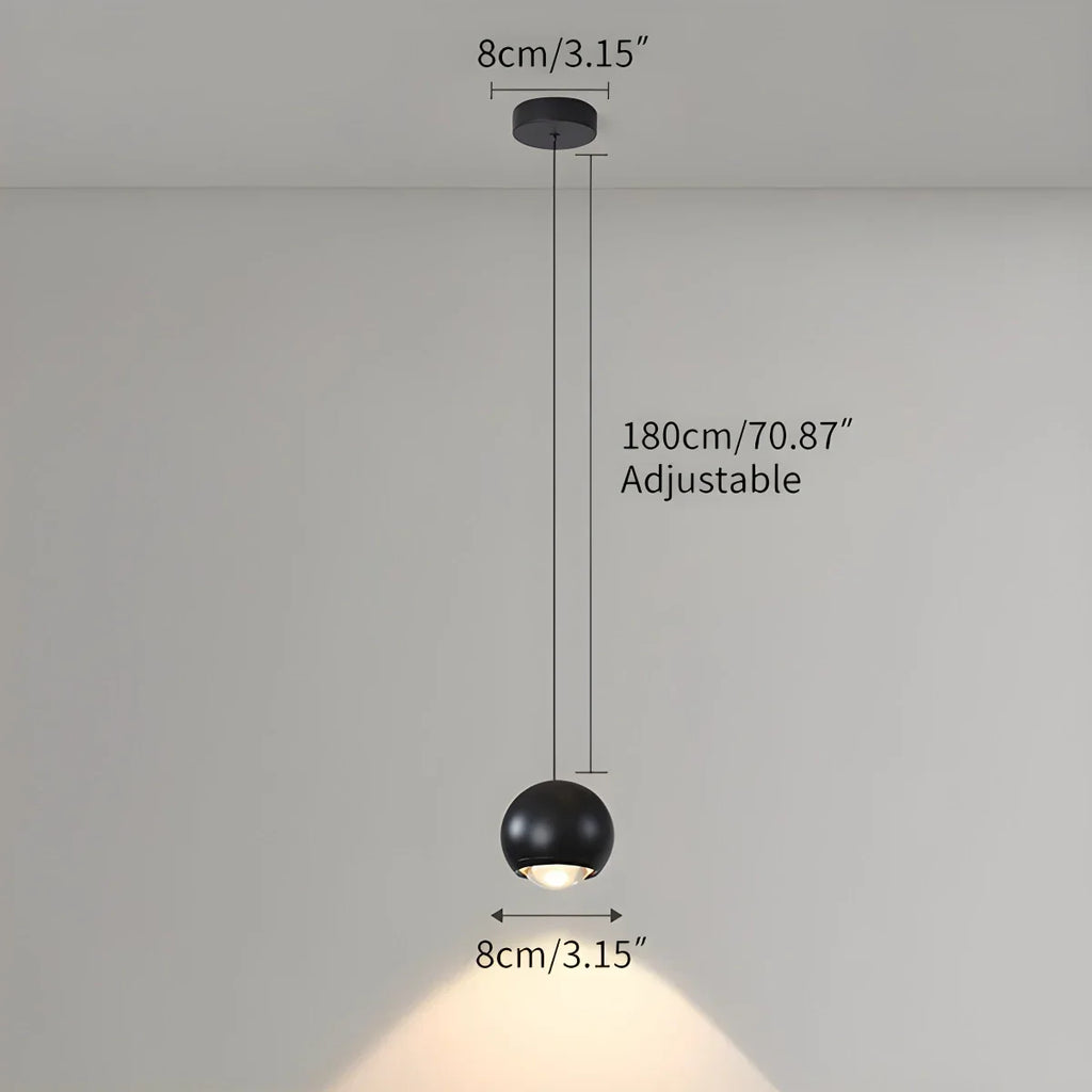 Modern Minimalist Ball Shape LED Pendant Light | Desfino