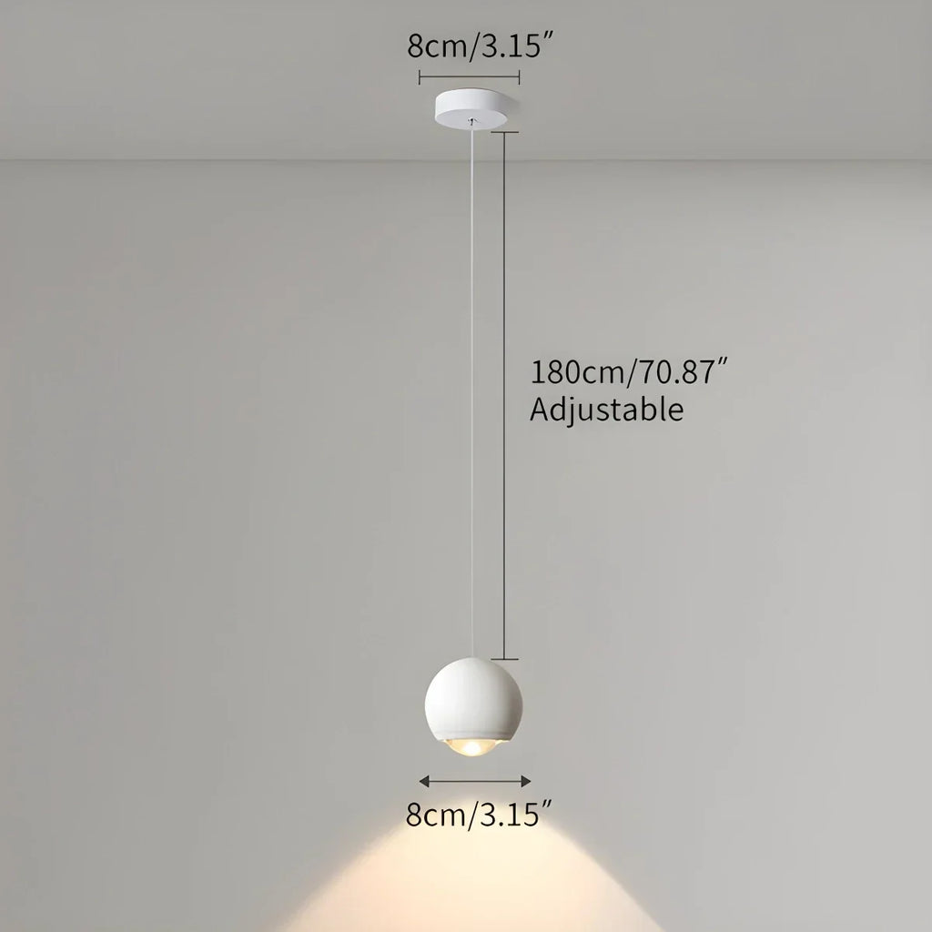 Modern Minimalist Ball Shape LED Pendant Light | Desfino
