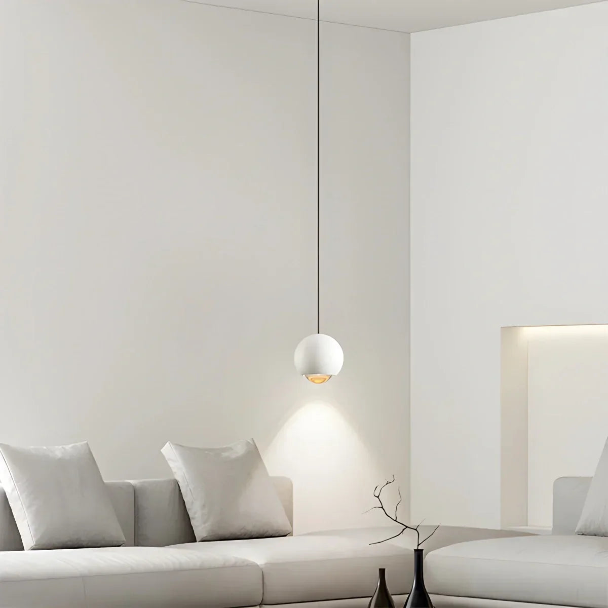 Modern Minimalist Ball Shape LED Pendant Light | Desfino