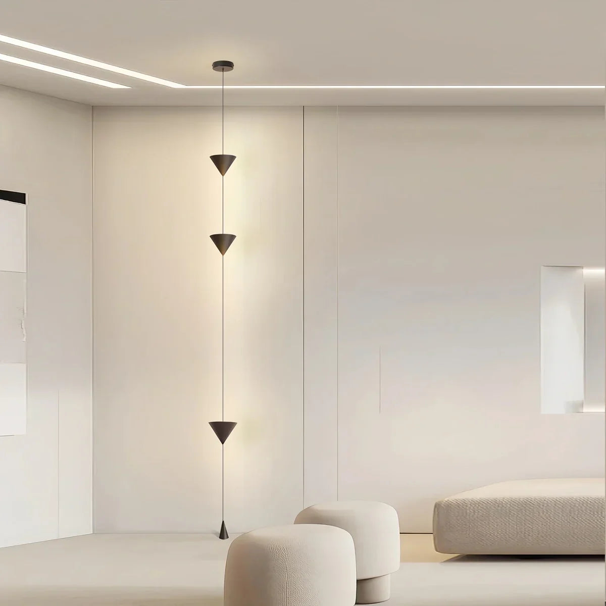 Cone Desigh Hanging Cable Floor Lamp | Desfino