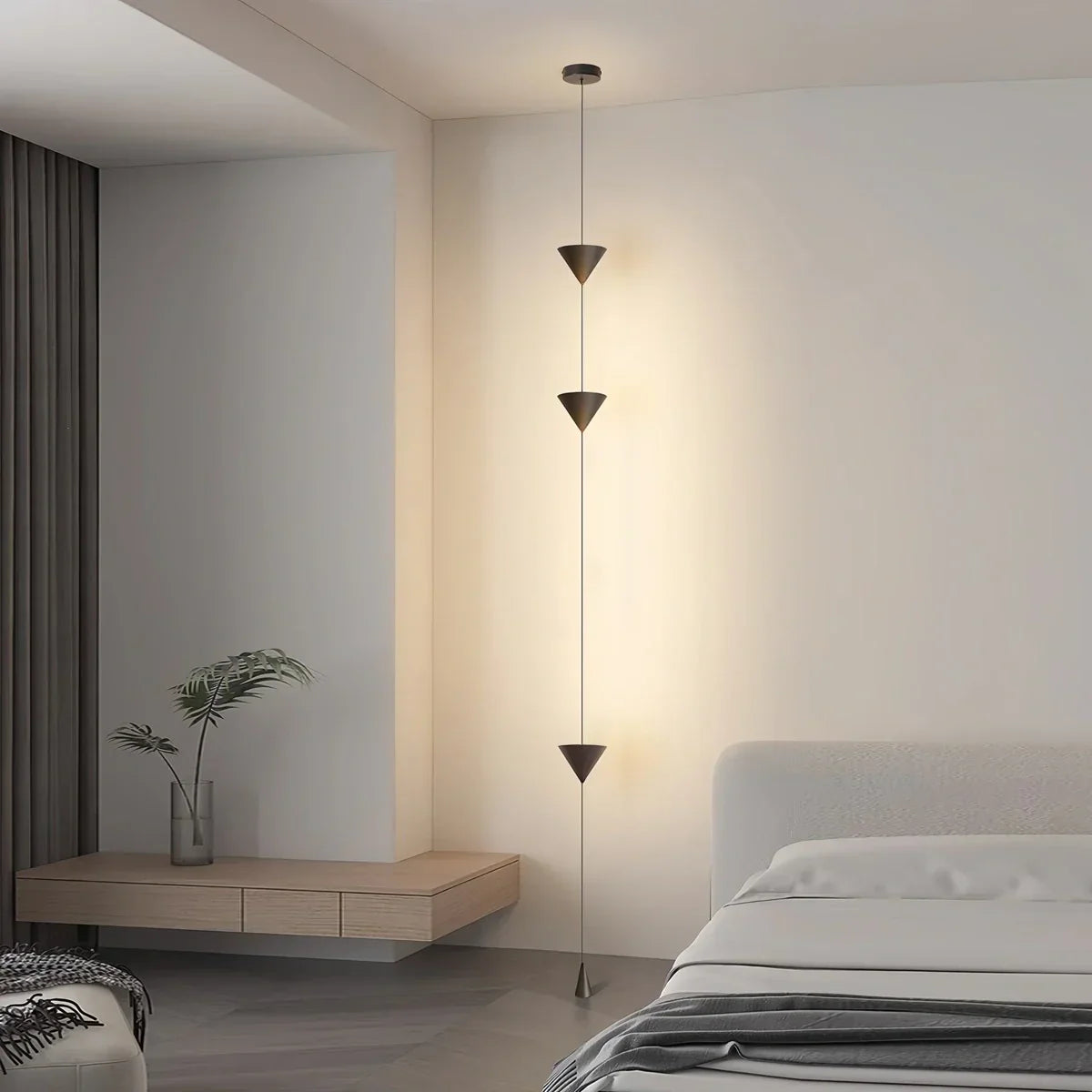 Cone Desigh Hanging Cable Floor Lamp | Desfino