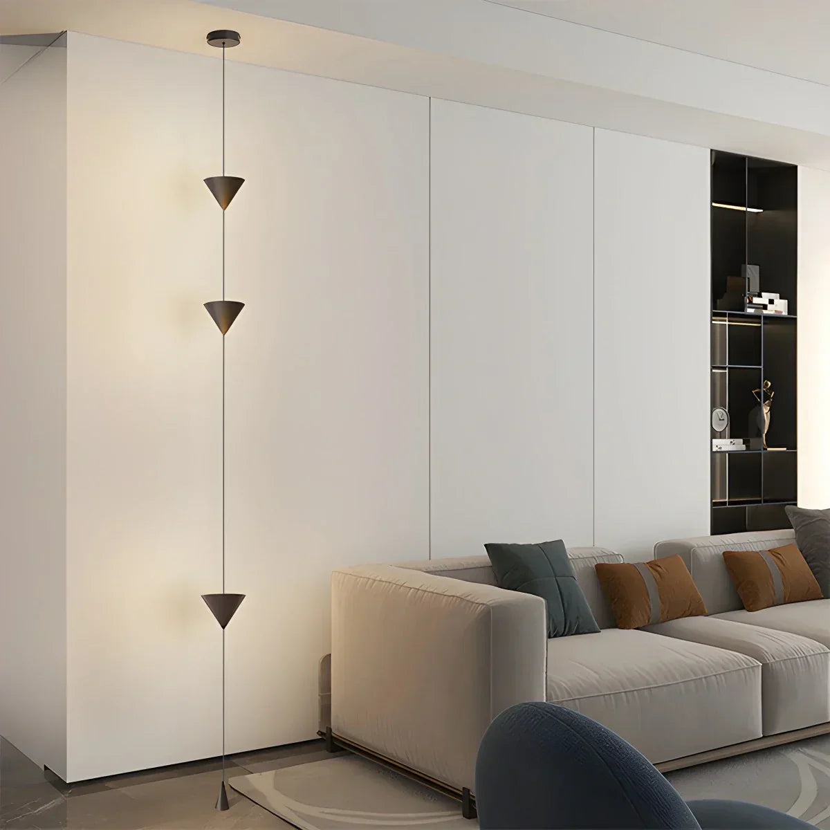 Cone Desigh Hanging Cable Floor Lamp | Desfino