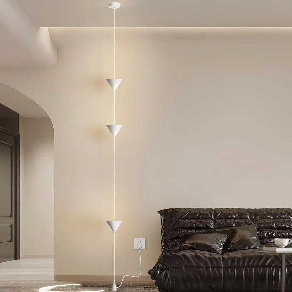 Cone Desigh Hanging Cable Floor Lamp | Desfino