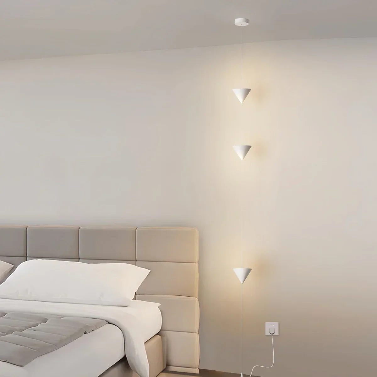Cone Desigh Hanging Cable Floor Lamp | Desfino