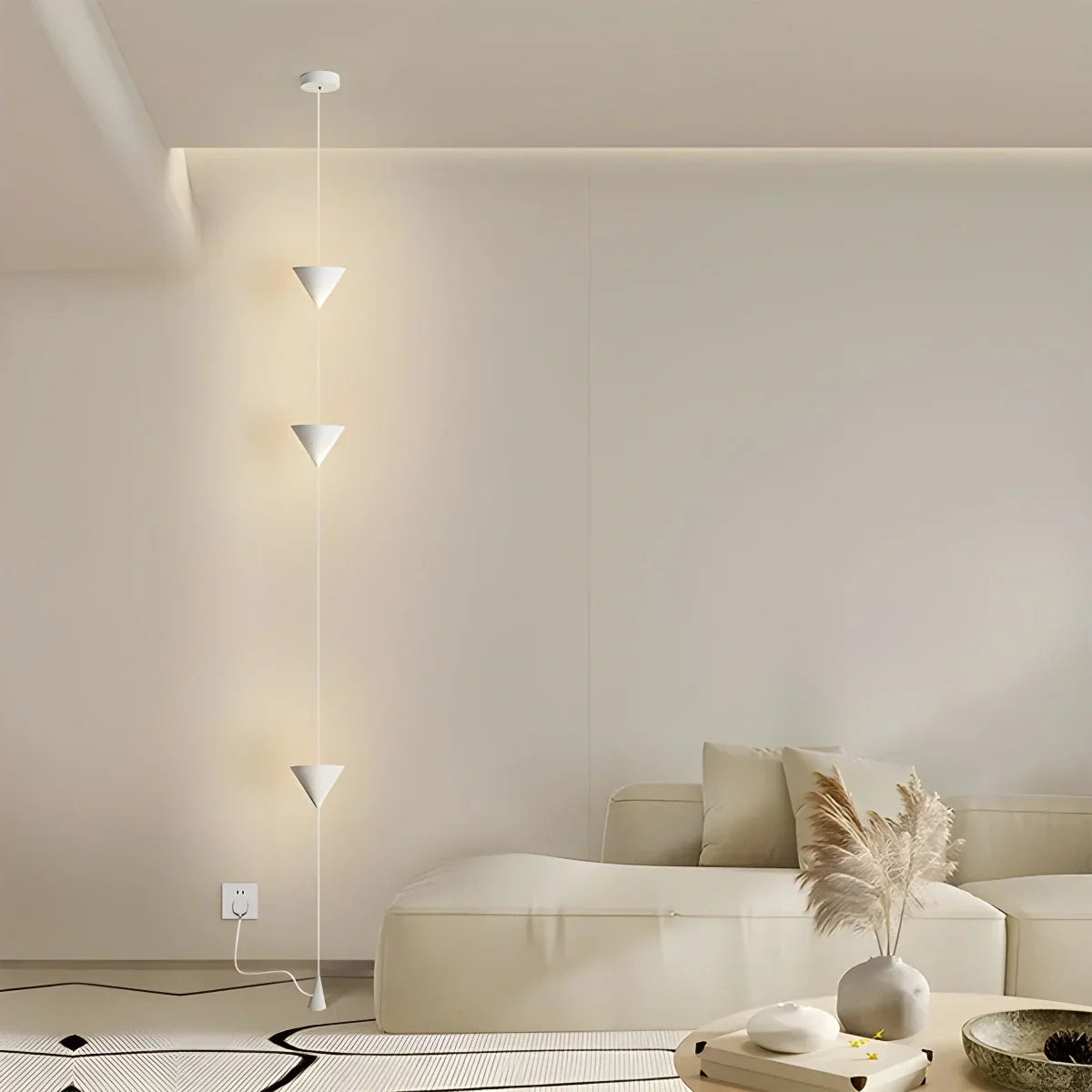 Cone Desigh Hanging Cable Floor Lamp | Desfino