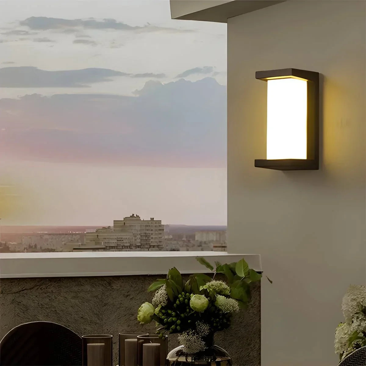 Modern Outdoor LED Waterproof Wall Sconce Porch Light | Desfino
