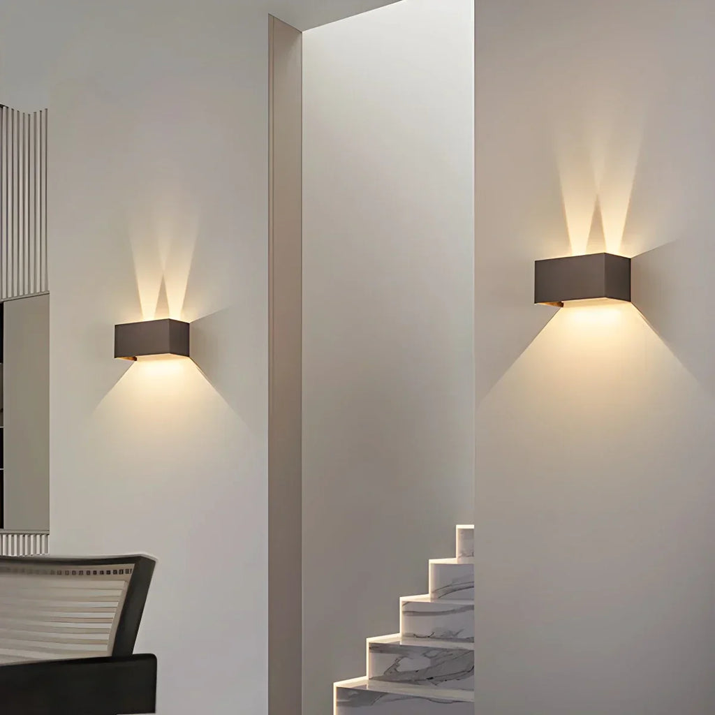 Wasserdichte LED-Gartenwandleuchte aus Aluminium für den Außenbereich | Desfino