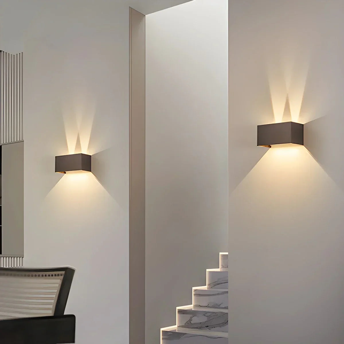 Wasserdichte LED-Gartenwandleuchte aus Aluminium für den Außenbereich | Desfino