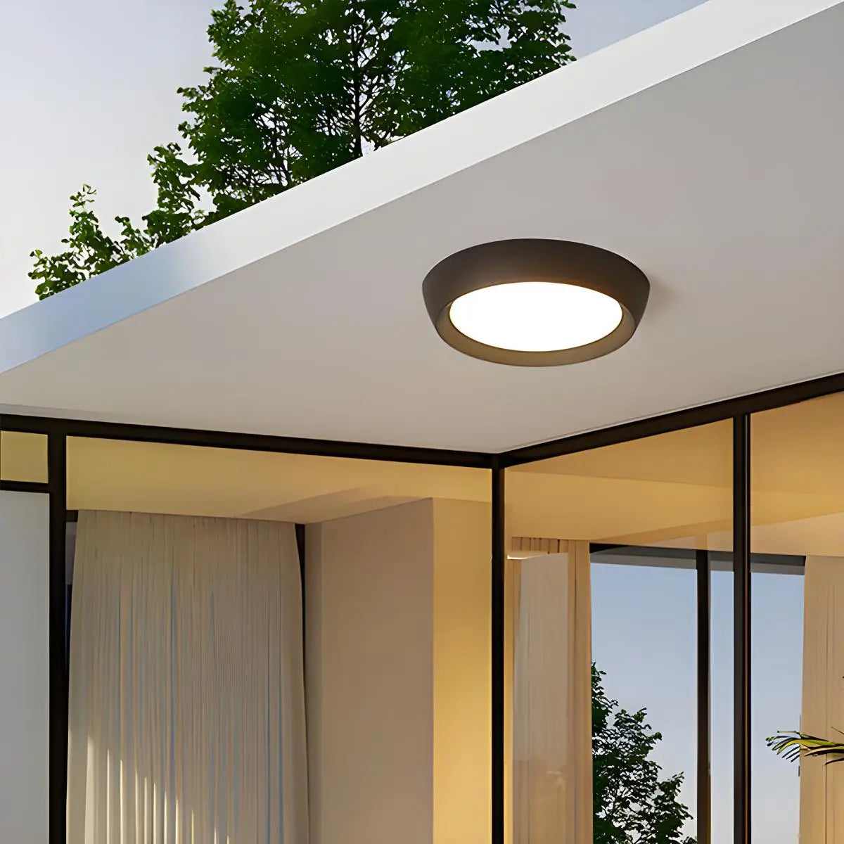 Wasserdichte Außen-Deckenleuchte für Korridor und Balkon | Desfino