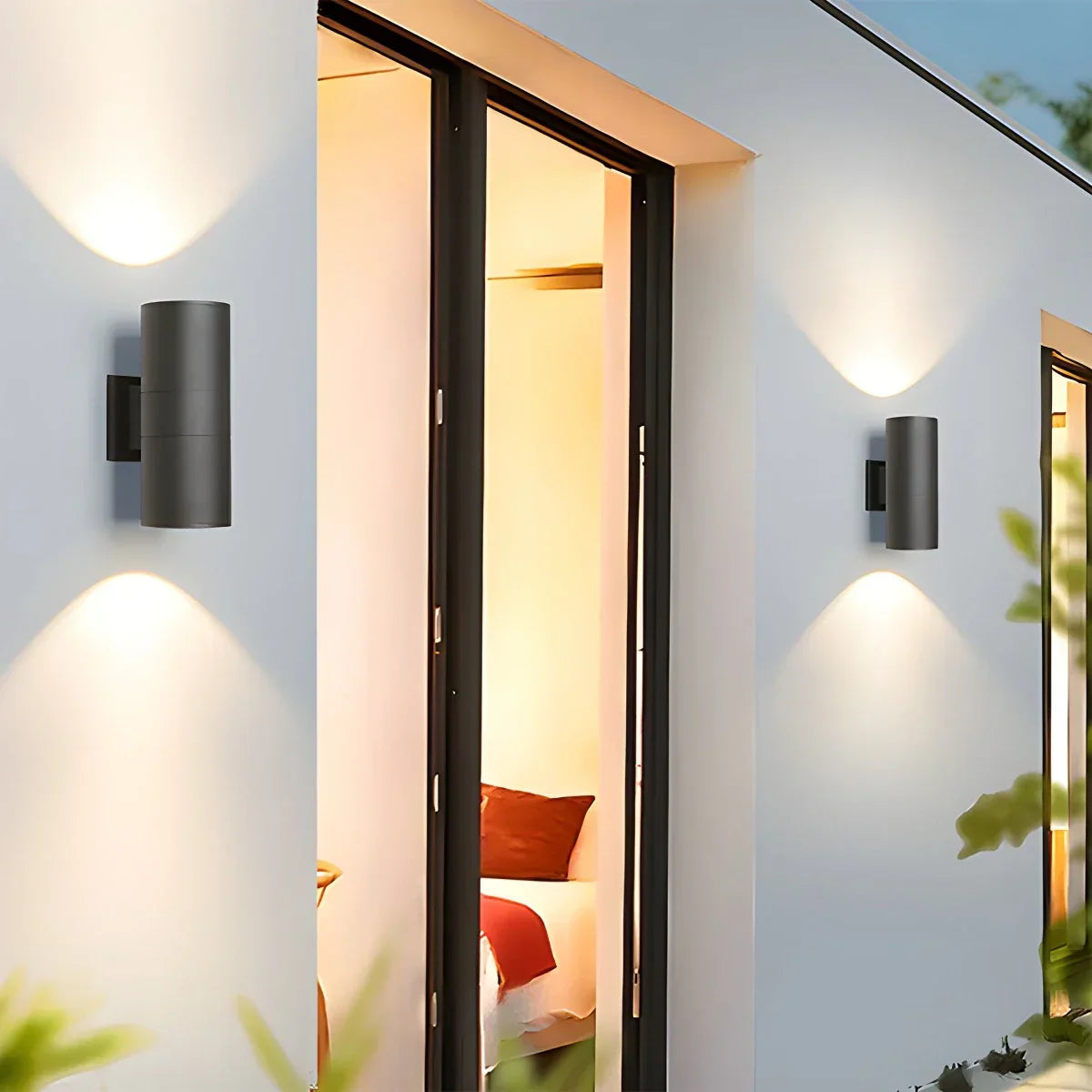 Outdoor Aluminum Cylinder Up and Down Wall Lamp | Desfino