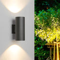 Outdoor Aluminum Cylinder Up and Down Wall Lamp | Desfino
