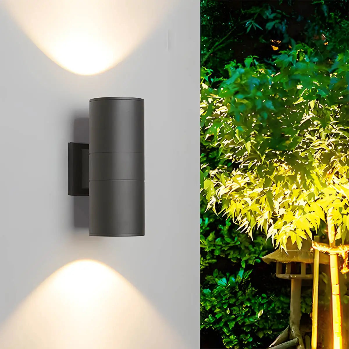 Outdoor Aluminum Cylinder Up and Down Wall Lamp | Desfino