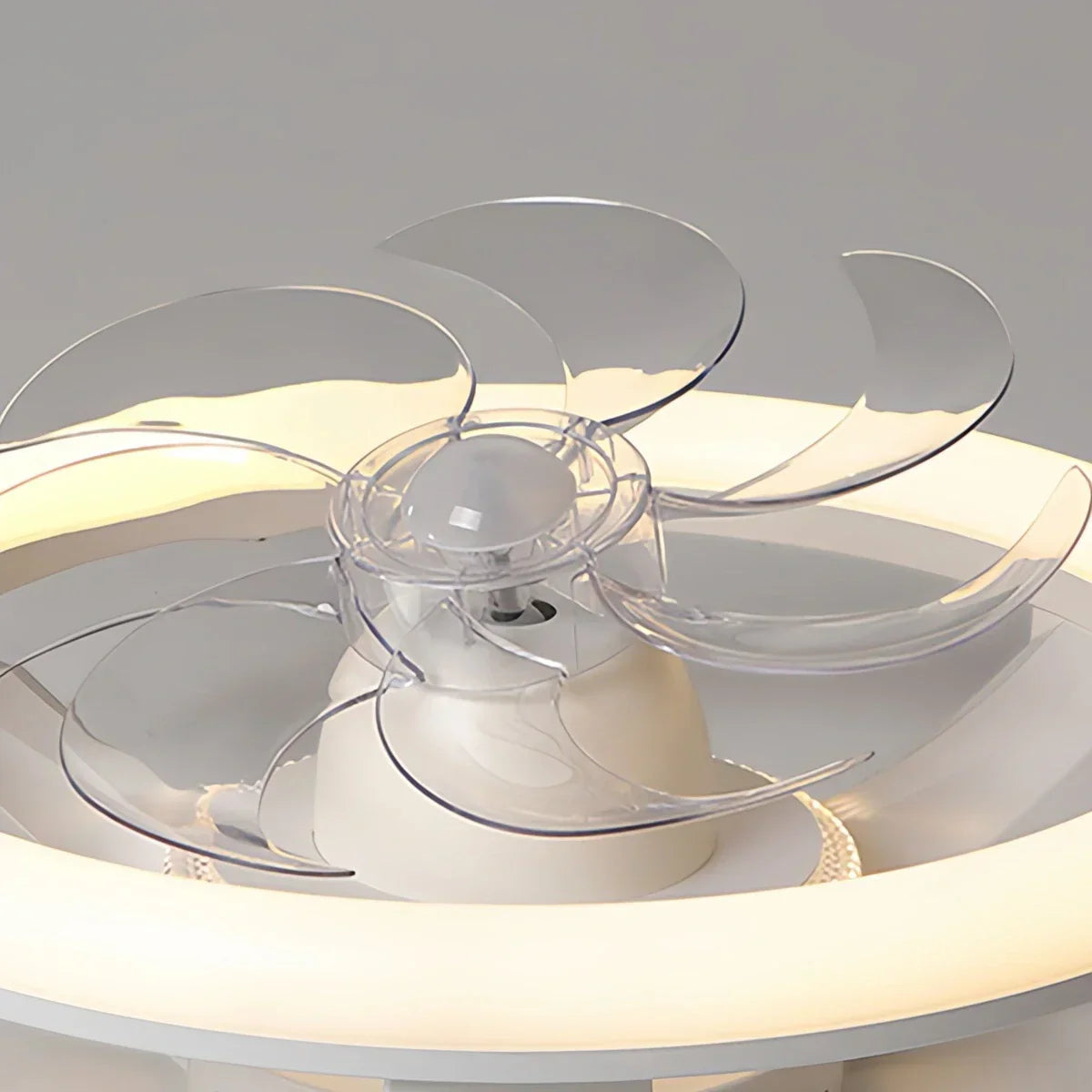 Kreative runde LED-Deckenventilatorleuchte | Desfino