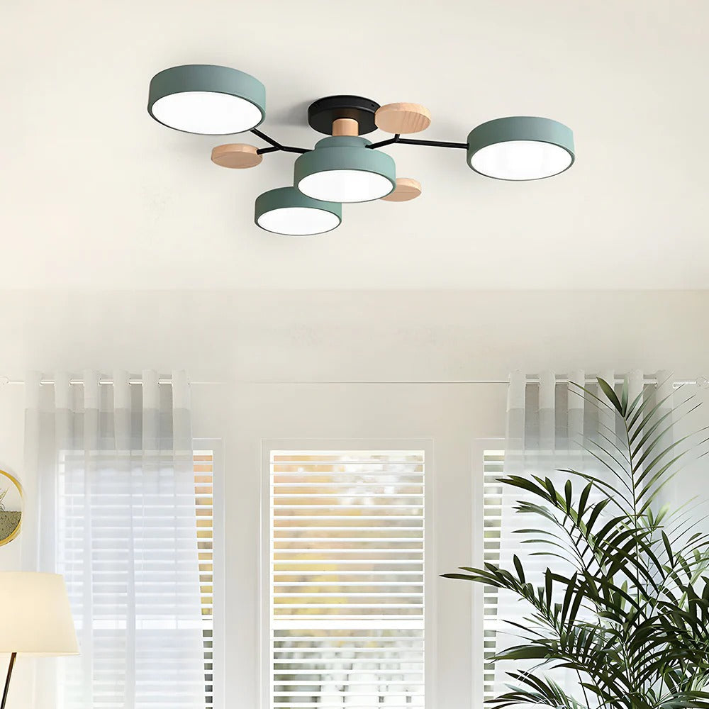 Marenco runder LED-Kronleuchter aus Eisen — zeitgemäßer Stil - Desfino