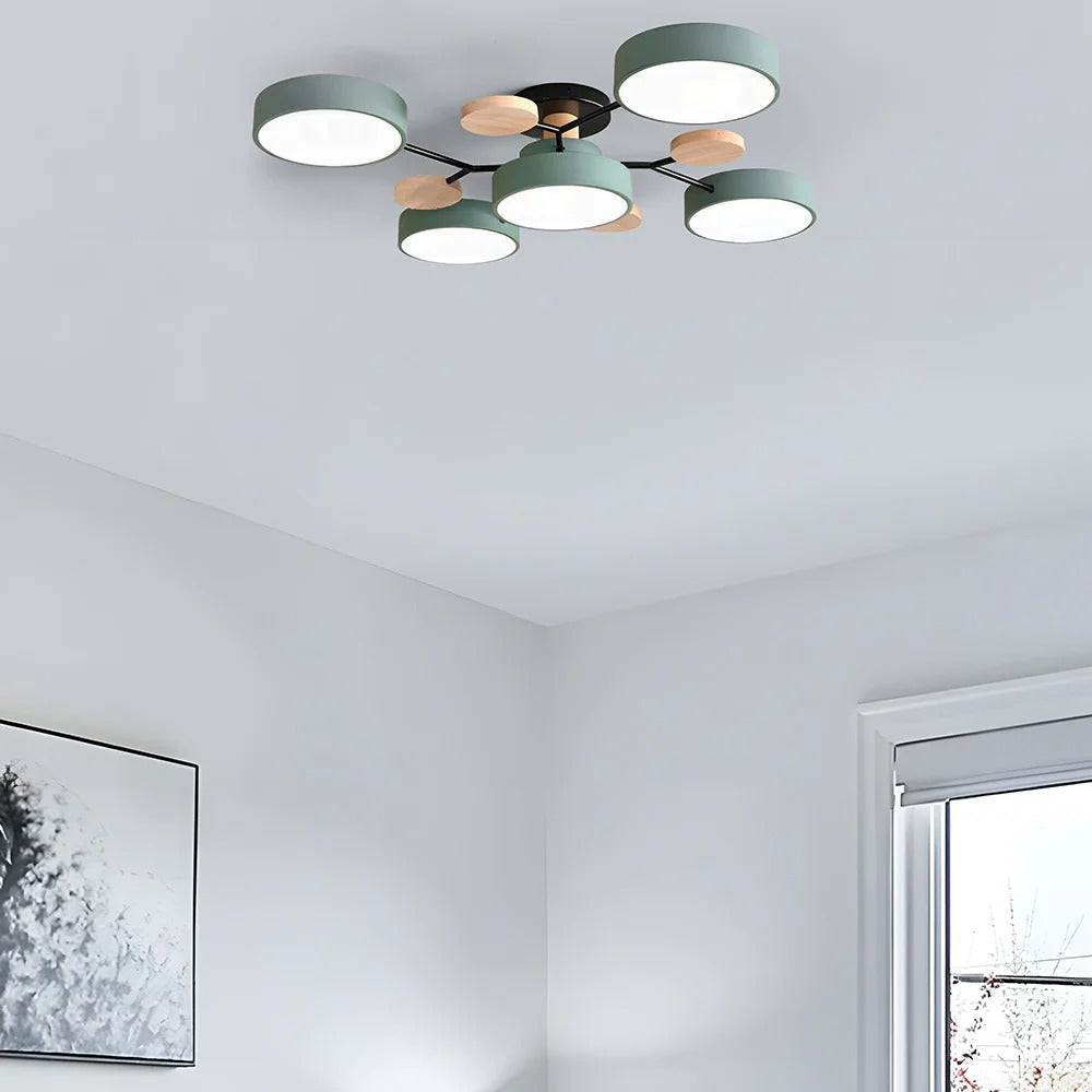 Marenco runder LED-Kronleuchter aus Eisen — zeitgemäßer Stil - Desfino