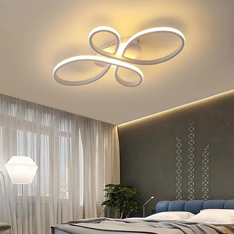Modern Dimmable LED Multi-Ring Ceiling Light Fixture | Desfino