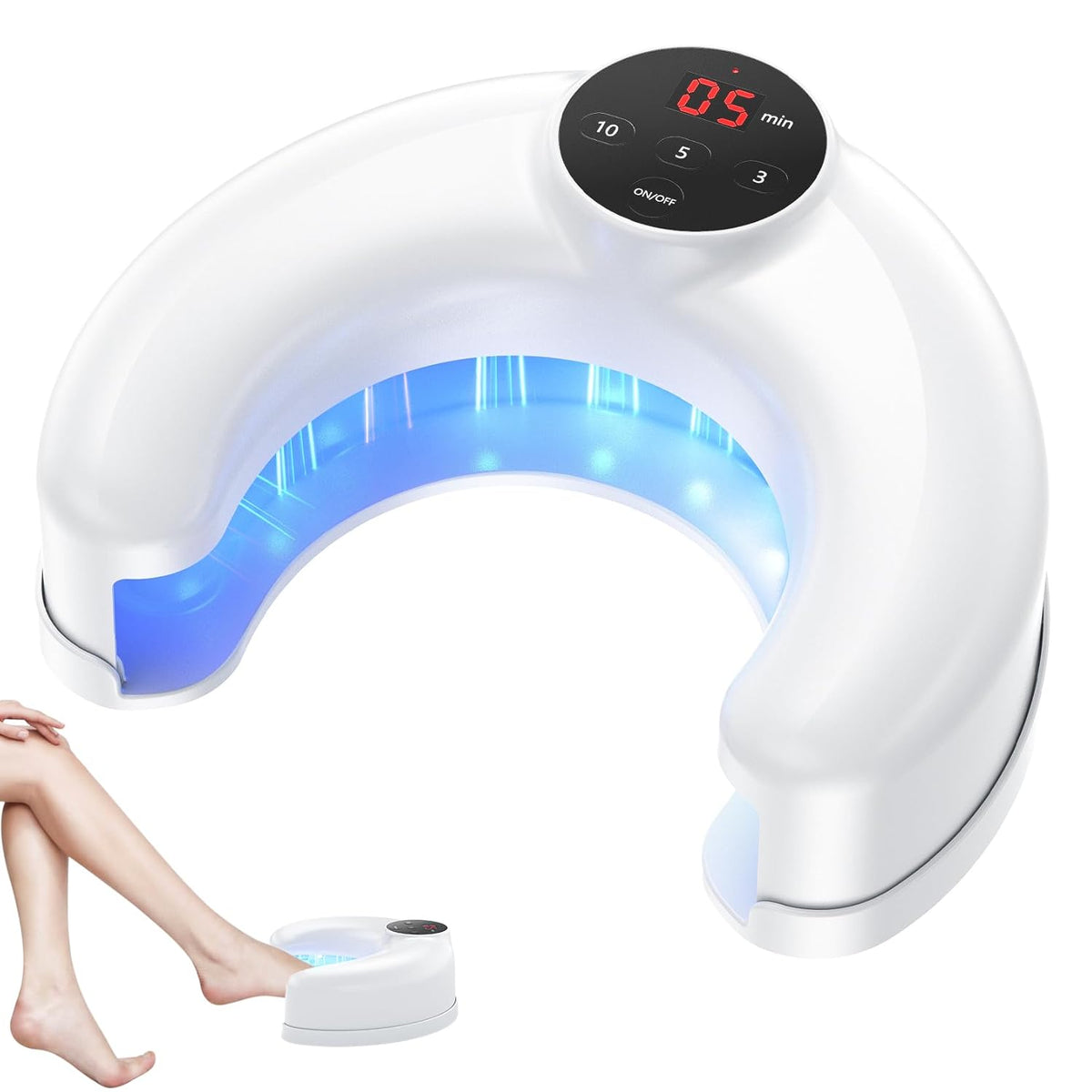 Dispositivo laser per unghie a doppia luce — Ultrapulse da 905 nm e luce blu da 470 nm, design compatto con clip