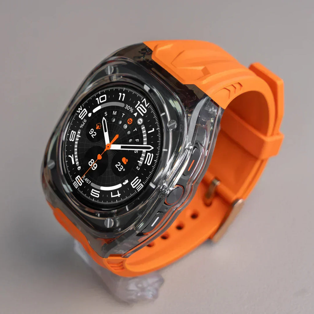 Kit de adaptação Lumeo para Galaxy Watch Ultra — Caixa fina em TPU e bracelete de silicone - Desfino