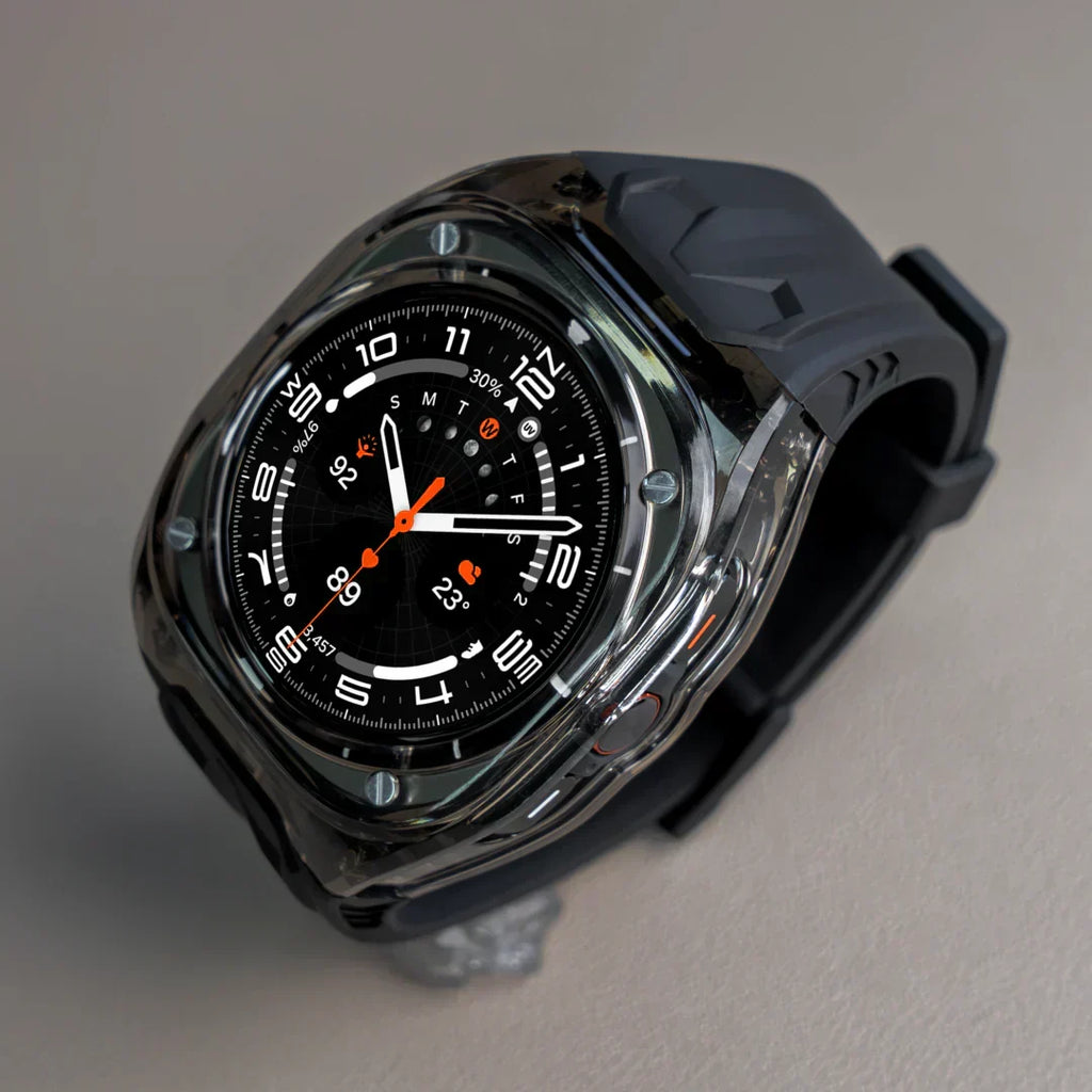 Kit de adaptação Lumeo para Galaxy Watch Ultra — Caixa fina em TPU e bracelete de silicone - Desfino