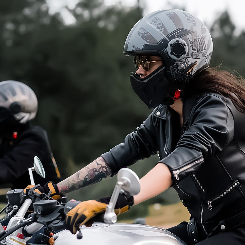 AstraGuard Modular Motorcycle Helmet — Dual Visors, DOT/ECE/FMVSS-218 - Desfino
