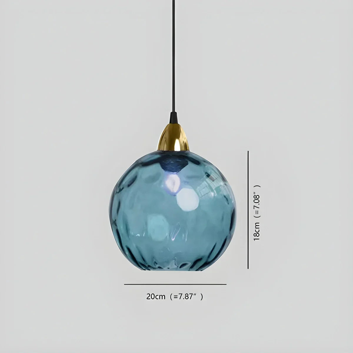 Colorful Glass Ball Pendant Light for Living Room | Desfino