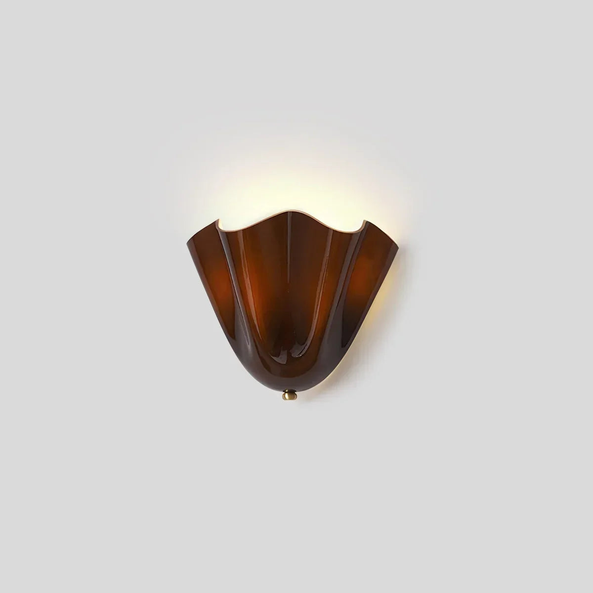 Vintage Flower Colored Glass Wall Lamp | Desfino