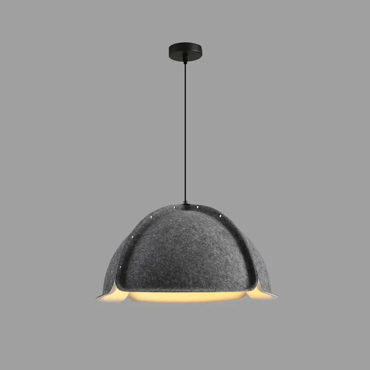 Nordische schlichte Pendelleuchte aus Filz | Desfino
