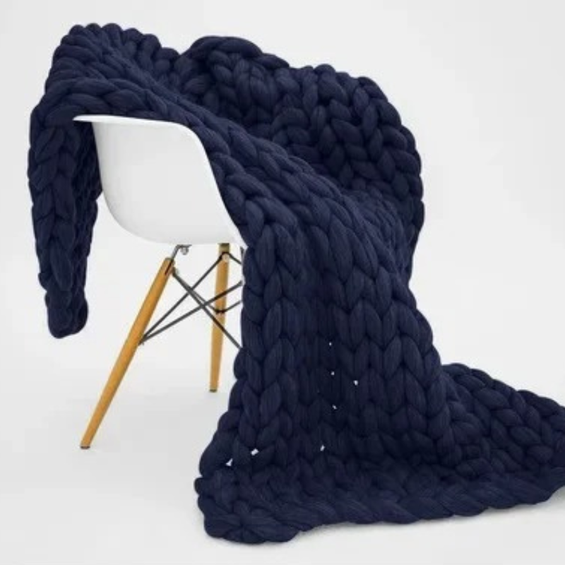 Coperta ponderata in cotone biologico Nora — Traspirante, lavabile - Desfino