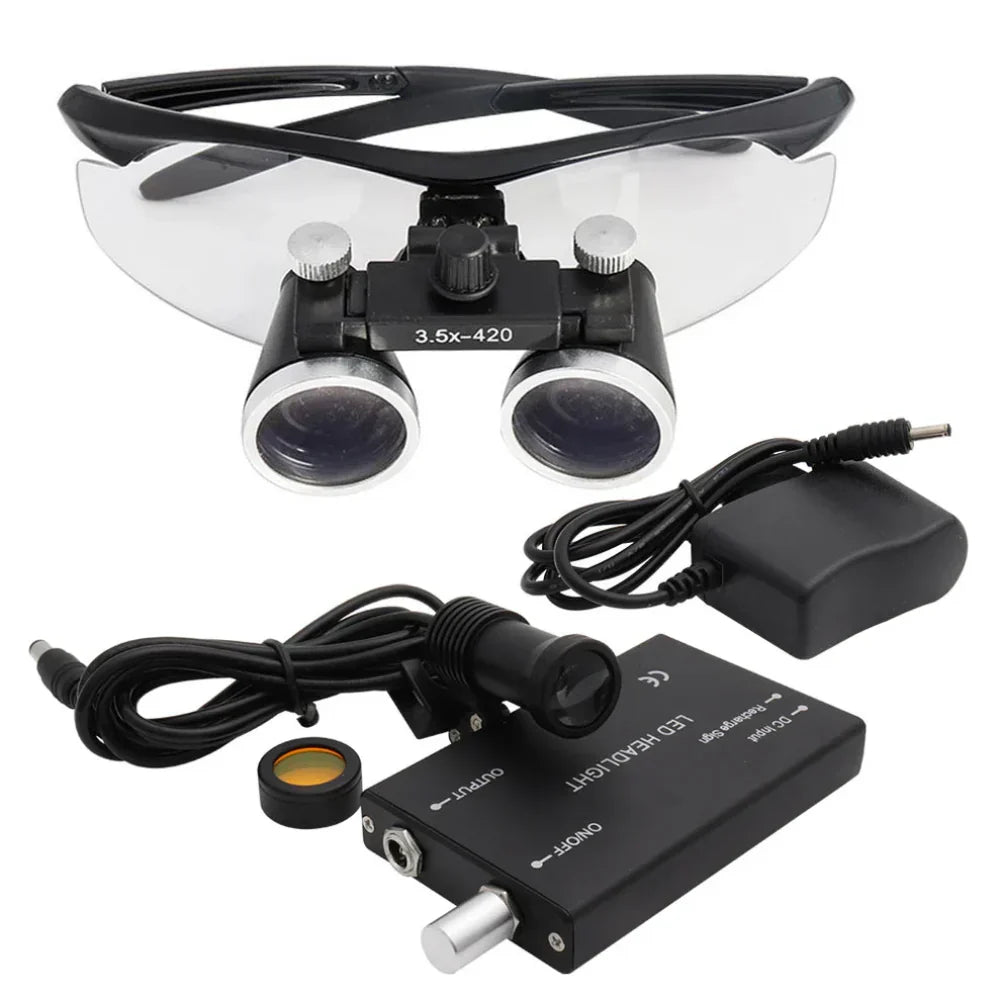 Loupes dentaires grossissantes Kirrea — LED rechargeable haute luminosité - Desfino