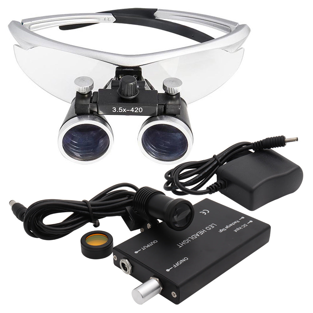 Loupes dentaires grossissantes Kirrea — LED rechargeable haute luminosité - Desfino