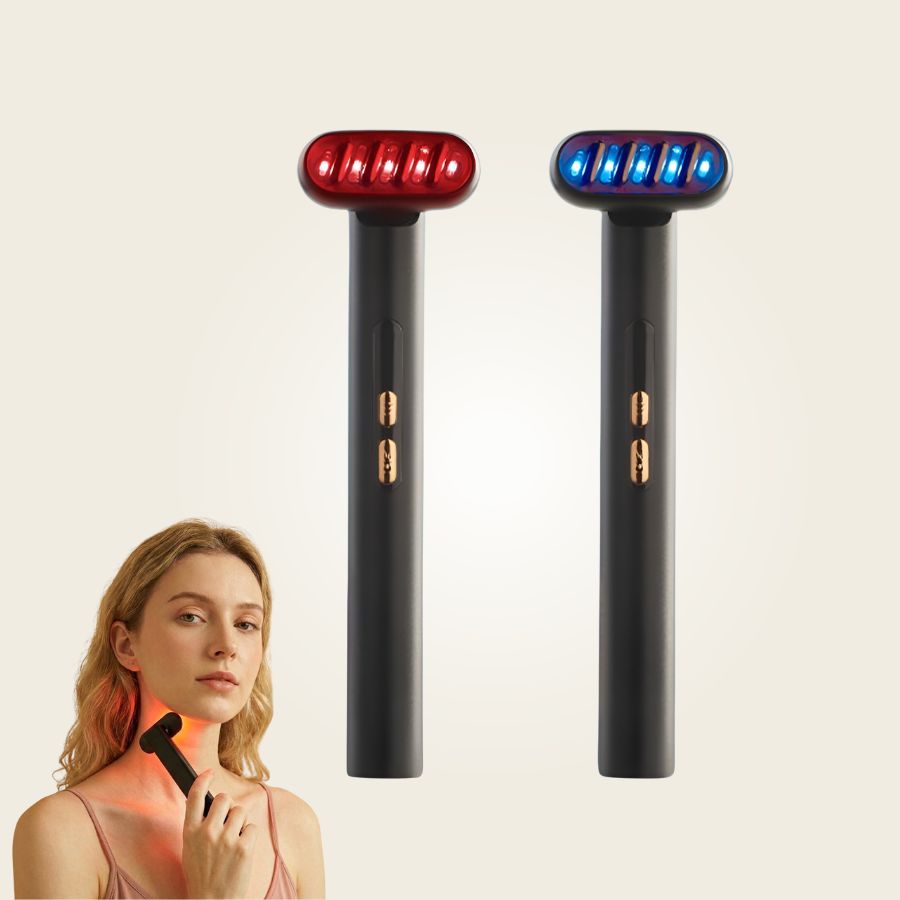 Dispositivo viso LuminaWave 6-in-1 — Trattamento professionale a casa in 5 minuti | Desfino