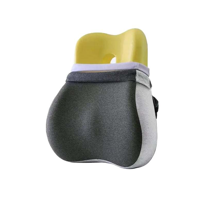 Cojín de asiento de espuma viscoelástica NovaLum — Soporte ergonómico lumbar y coccígeo - Desfino