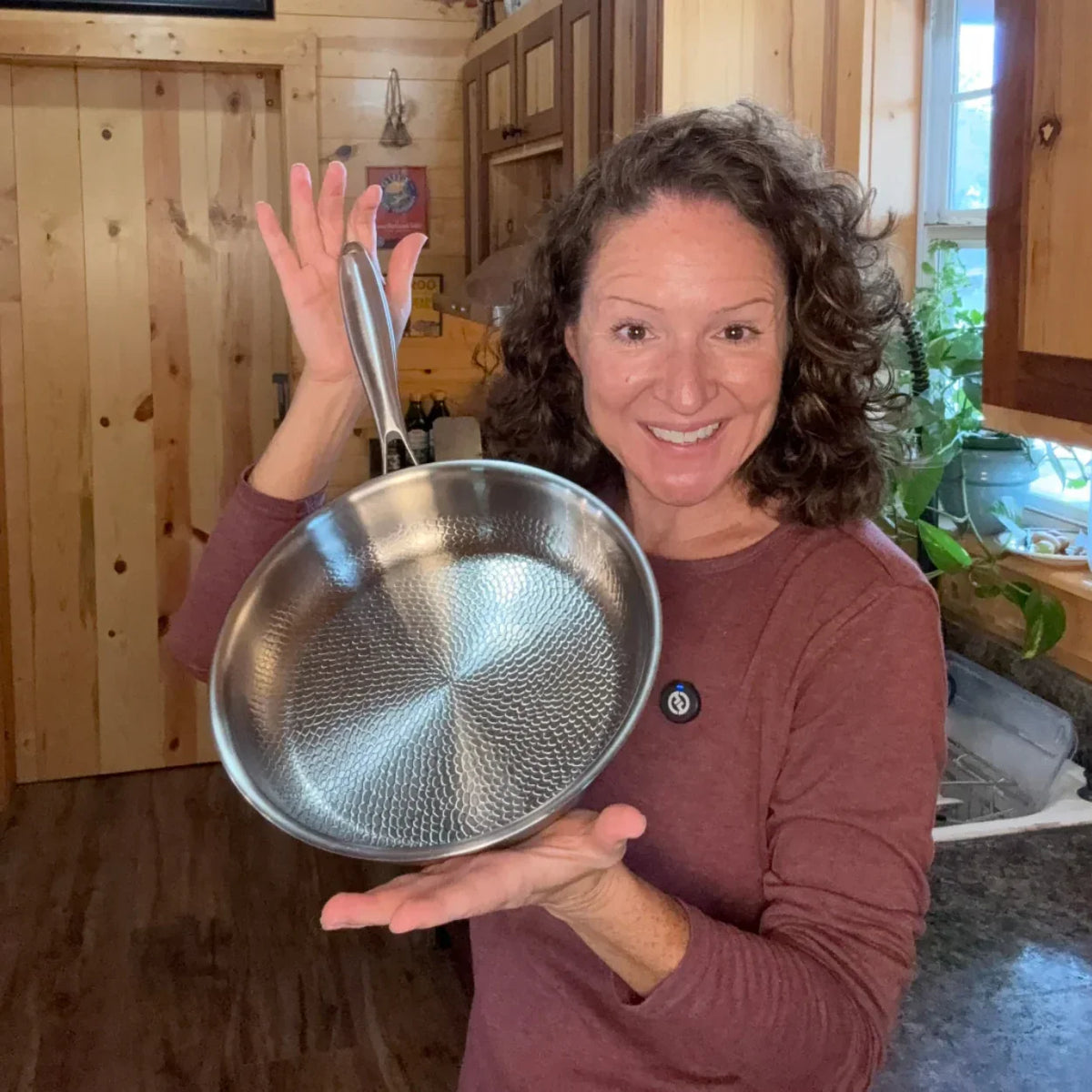 32/34/36cm Pure Titanium Frying Pan — Non-Coated Professional Cookware - Desfino