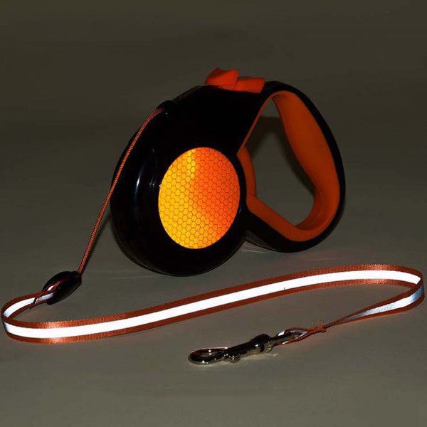NovaStride Retractable Reflective Dog Leash — Neon Visibility - Desfino