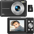 Fotocamera per vlog da 44MP — HD 1080P, zoom 16X, LCD ricaricabile da 2.4 pollici - Desfino