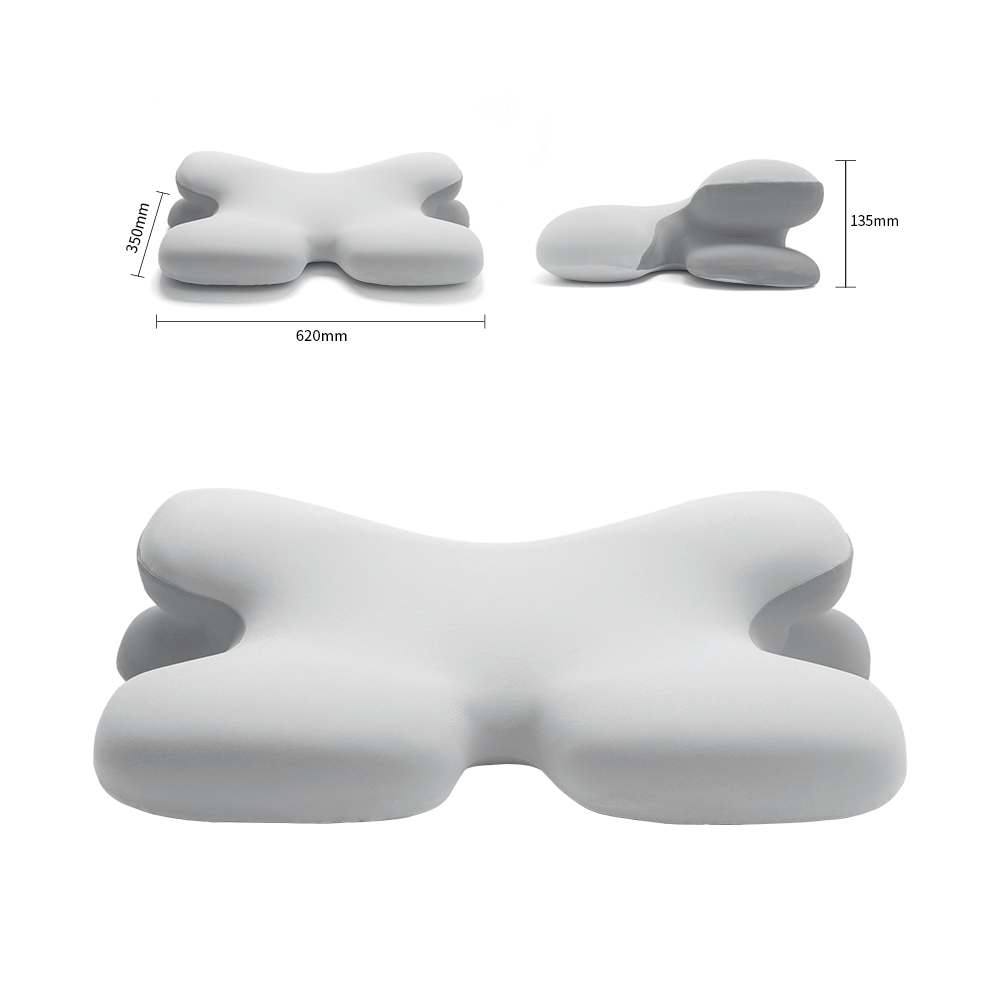 Cuscino ergonomico Kirrea per chi dorme sul fianco - supporto cervicale in memory foam - Desfino