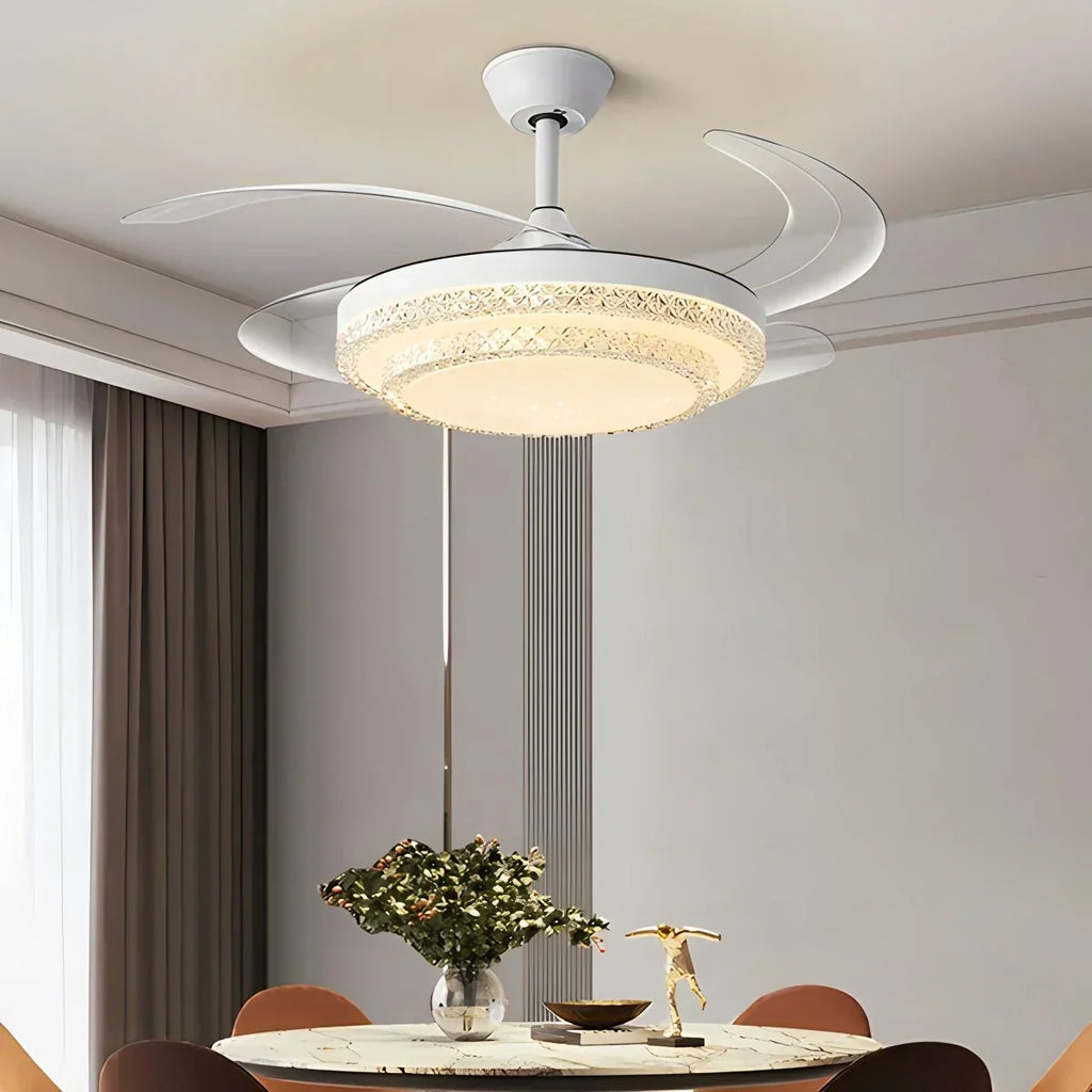 Dimmable Remote Hugger Ceiling Fan Light | Desfino