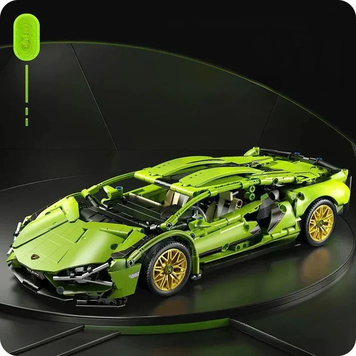 Kit da 1280 pezzi per costruire e gareggiare con una supercar wireless in scala 1:14 - Desfino