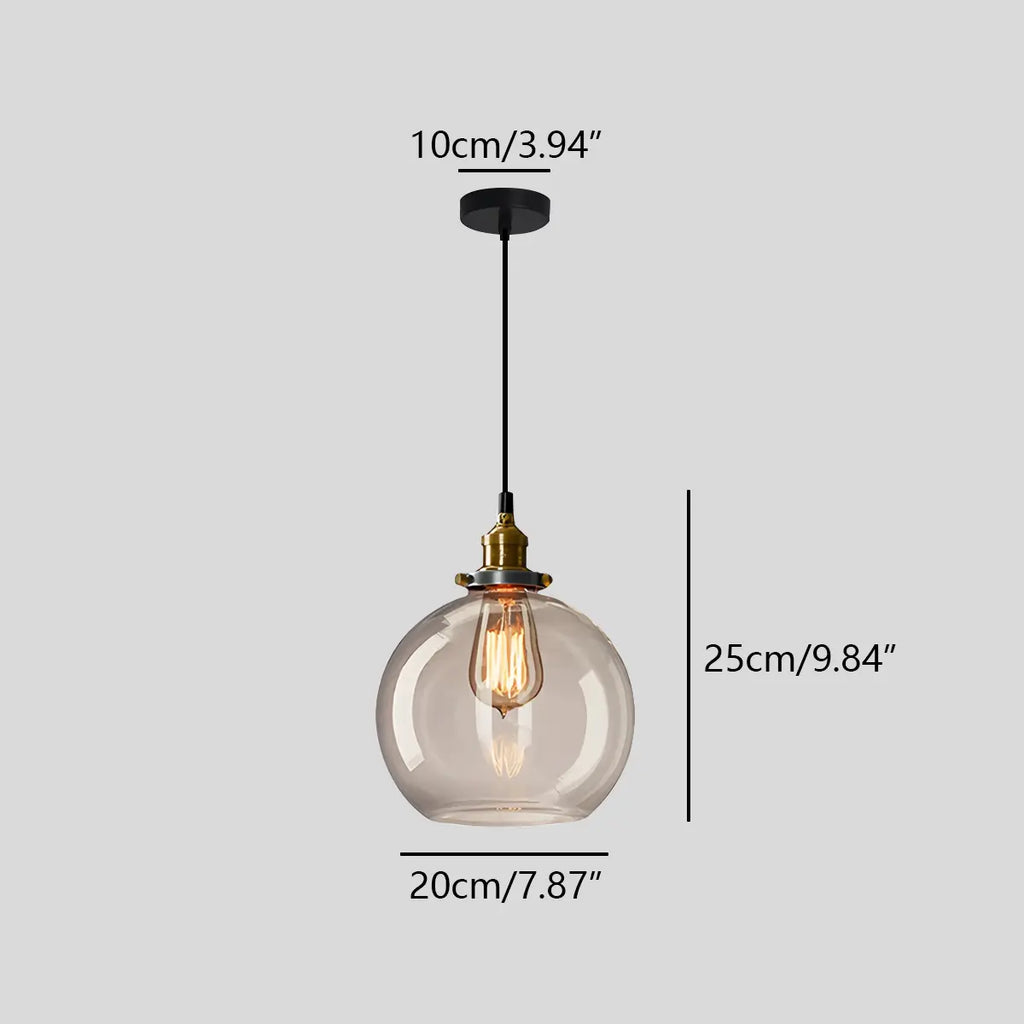 Mabel Glass Pendant Light for Kitchen Island | Desfino
