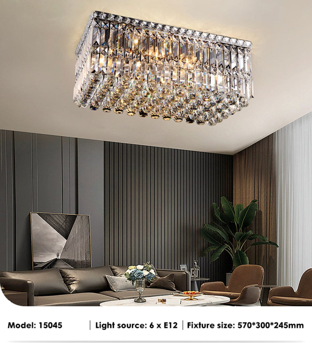 Jade Crystal Ceiling Chandelier