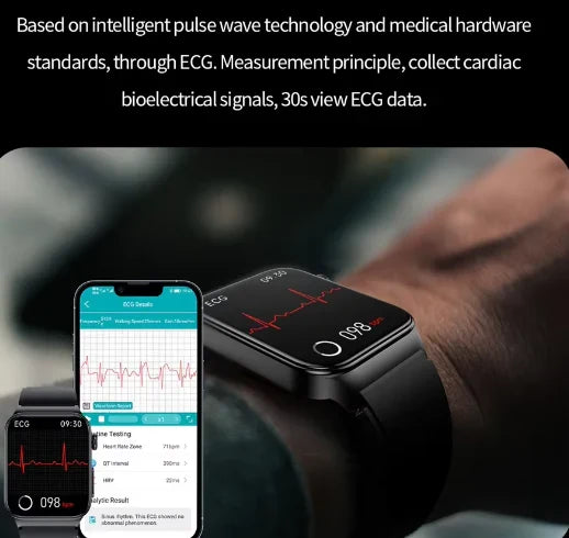 VitaSense Diabetes Monitoring Smartwatch — Needle-Free Glucose Tracking - Desfino